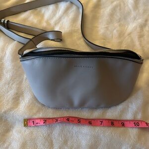 Melie Bianco Elegant Gray Crossbody